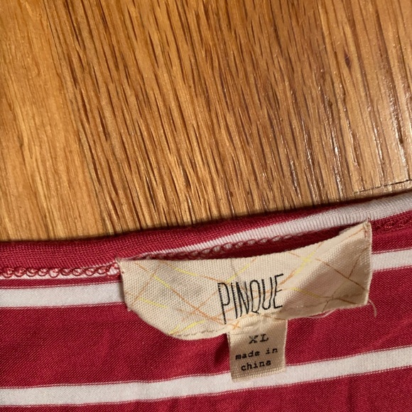 Women’s Pinque size XL striped red Top - Picture 3 of 4